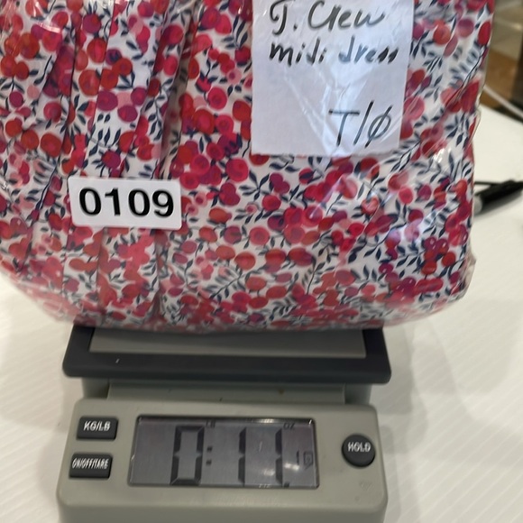 J.Crew Ruffle Hem Midi Dress Sz 0 Tall Liberty of London Floral Wiltshire Berry - Picture 17 of 17